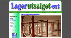 Desktop Screenshot of lagerutsalget.com